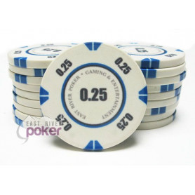 jeton de poker ceramique replica 0,25