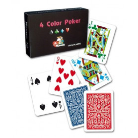 jeux de cartes poker modiano 4 couleurs