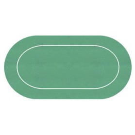 tapis neoprene vert ovale
