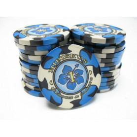 jeton de poker ceramique hibis 1