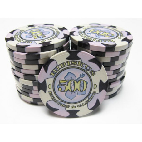 Lot de jeton de poker nor personnalsé