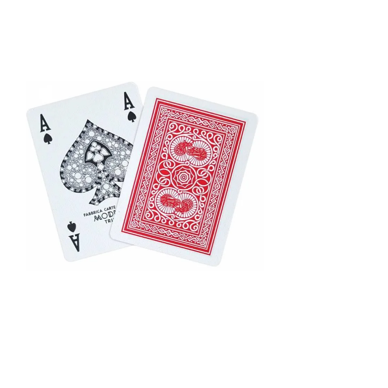 300546 Cartes Texas Poker Jumbo En PVC Rouge