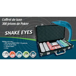 malette noire 300 jetons poker snake