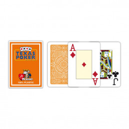 cartes poker modiano 2 index orange