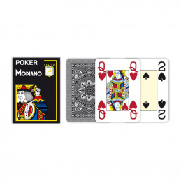 cartes poker modiano 4 index noir