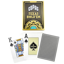 cartes de poker gold noir