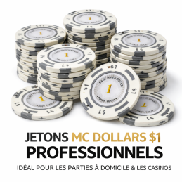 jeton de poker MC Dollard valeur 1