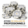 jeton de poker MC Dollard valeur 1