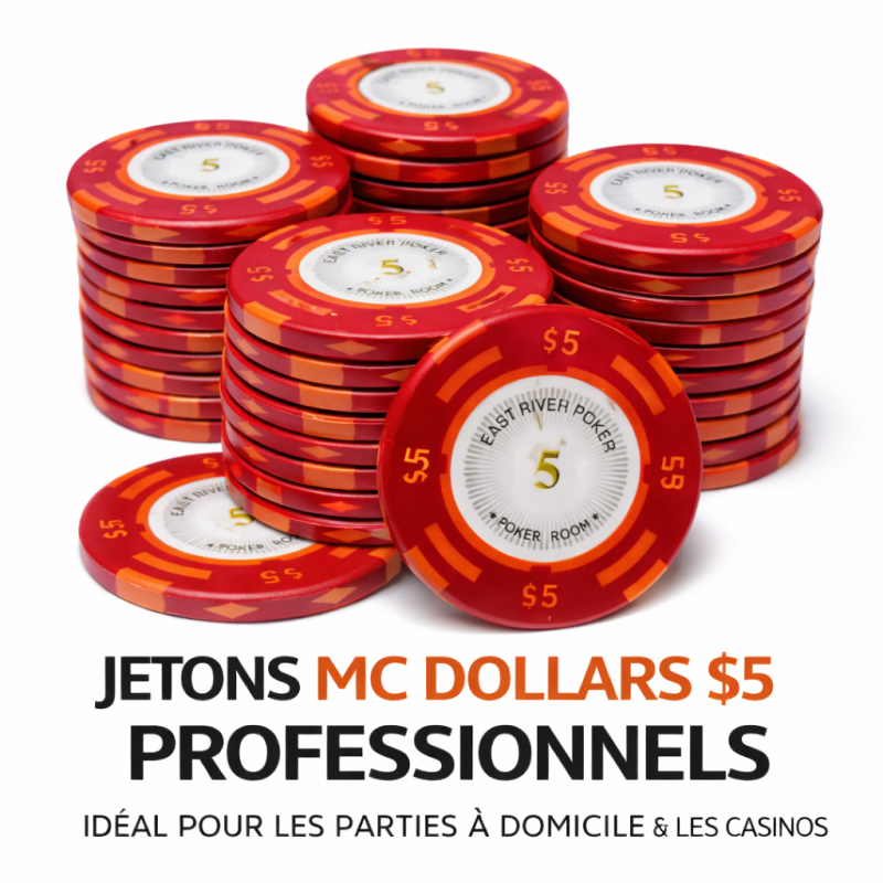 Jeton de poker MC Dollar 5