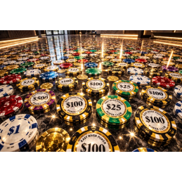 jetons de poker pour sol...